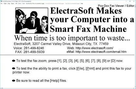 ElectraSoft Pcx–Dcx Fax Viewer 24.07.27