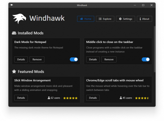 Windhawk 1.5