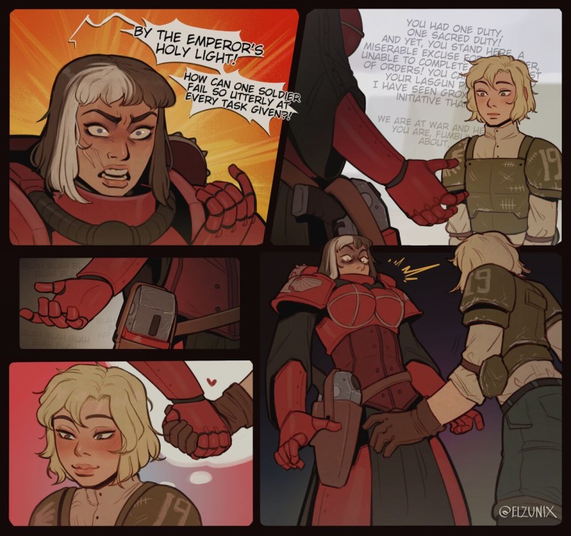 Elzunix - Adepta Sororitas (Warhammer 40K) Porn Comic