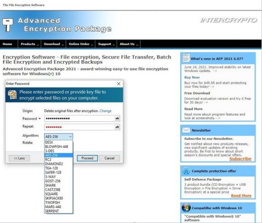 InterCrypto Advanced Encryption Package 6.10