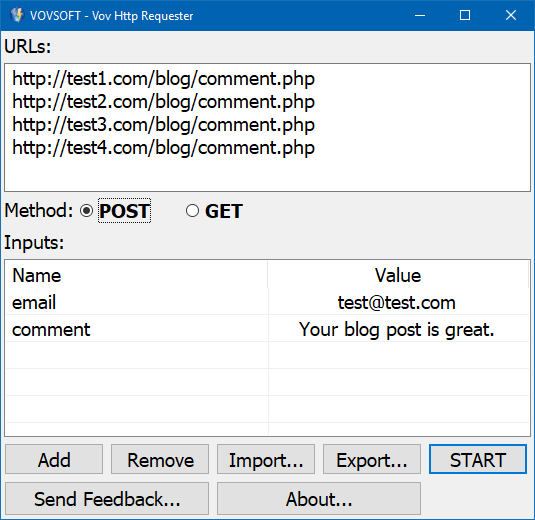 VovSoft Http Requester 5.1