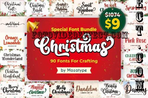 Special Christmas Font Bundle Vol.2 - 90-Premium-Fonts