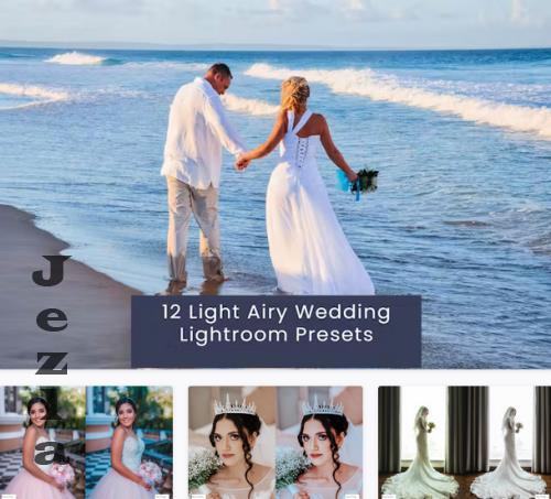 12 Light Airy Wedding Lightroom Presets - 53BECAX