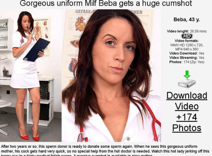 Beba k : Foxy uniform mother Beba gets a huge cumshot (HD 720p) - spermhospital - [2024]