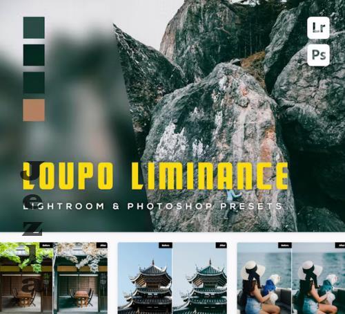 6 Loupo liminance Lightroom and Photoshop Presets - 2HKRAHC