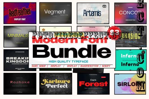 Modern Font Bundle - 20 Premium Fonts