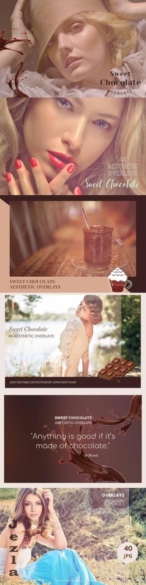 Sweet Chocolate - 40 Aesthetic Overlays