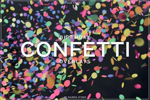 Birthday Confetti Overlays - 3NX8K5T