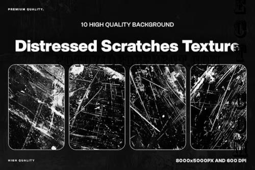 10 Distressed Scratches Background Texture - 4A827R7