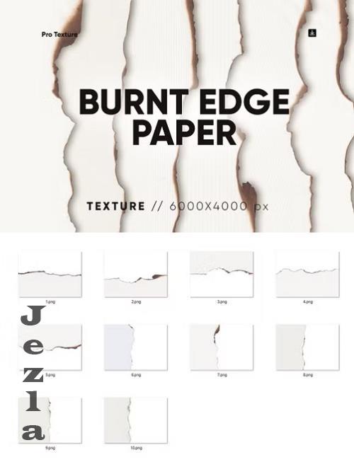 10 Burnt Paper Edge Textures HQ - 281675228