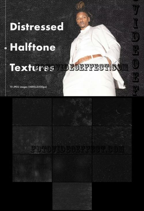 Distressed Halftone Textures - Z8584QD