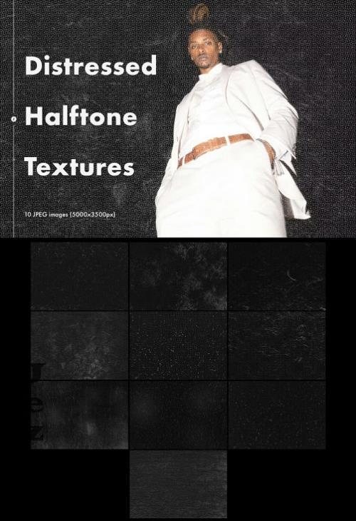 Distressed Halftone Textures - Z8584QD