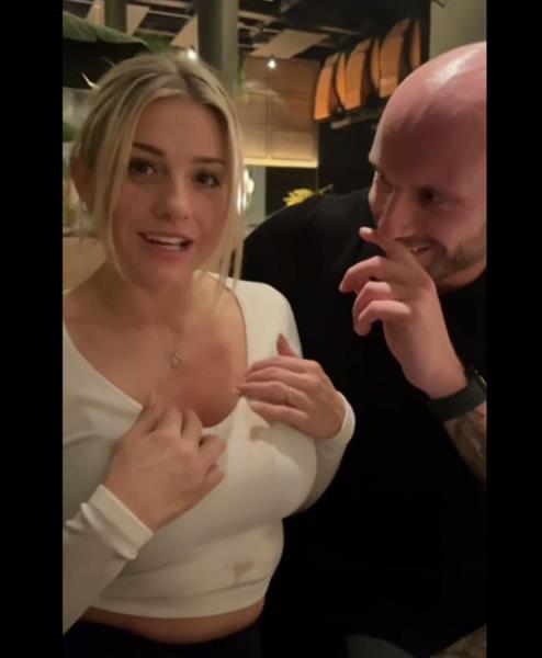 Passion Threesome After Date In Restaurant