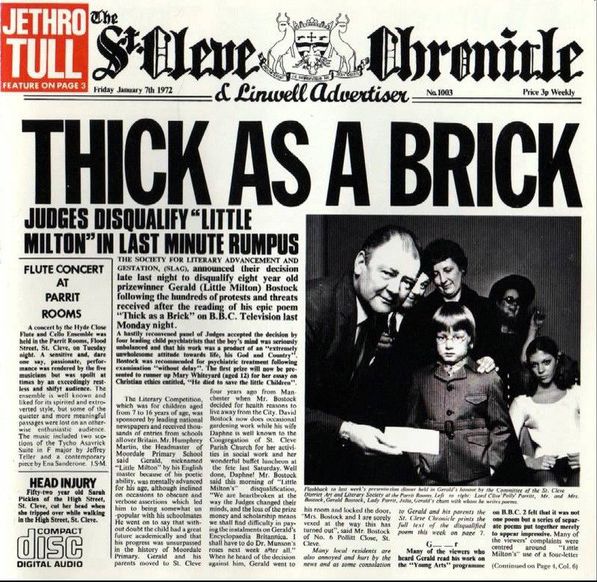 Jethro Tull - Thick As A Brick (1972) (LOSSLESS)