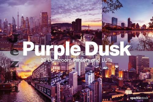 20 Purple Dusk Lightroom Presets LUT - 281757107