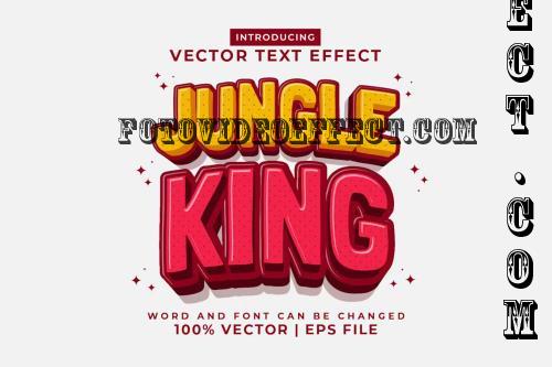 Jungle King 3d Vector Editable Text Effect - YJB6RLQ