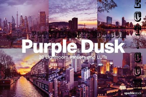 20 Purple Dusk Lightroom Presets LUT - 281757107