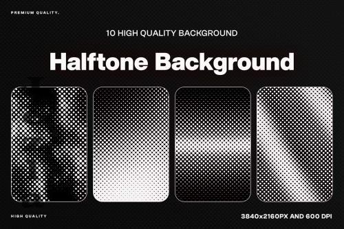 10 Dotted Halftone Background Textures - SNEKTES