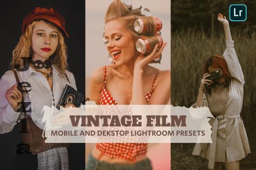 Vintage Film Lightroom Presets Dekstop and Mobile - KR7XHQ6