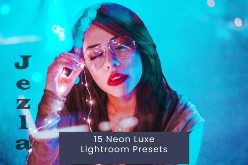 15 Neon Luxe Lightroom Presets - LWFSZFJ