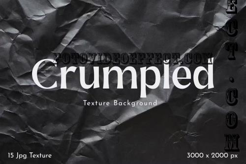 Black Crumpled Texture Background - ZFFXVSB