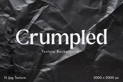 Black Crumpled Texture Background - ZFFXVSB