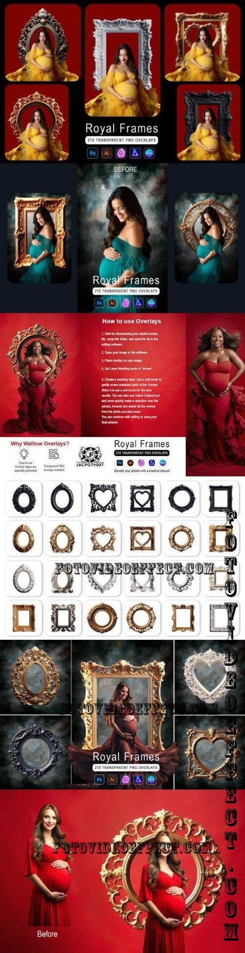 210+ Royal Frames Transparent Overlays