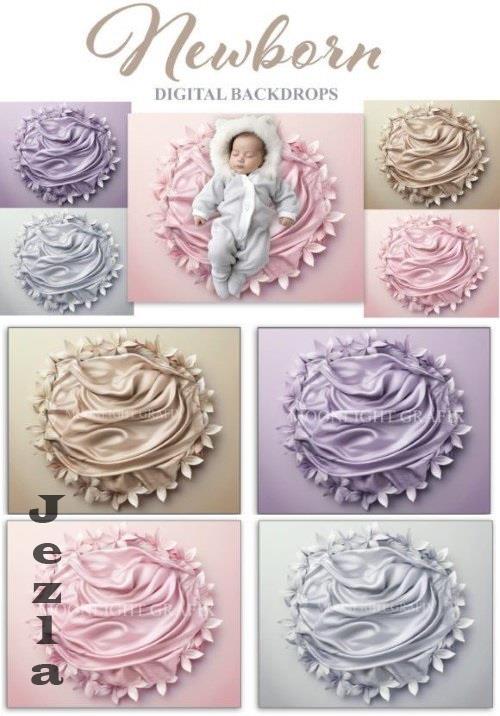 Newborn V4 Digital Backdrop Set