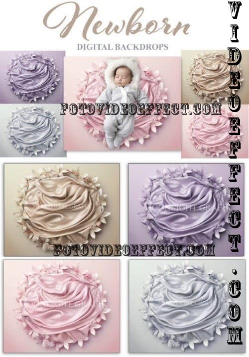 Newborn V4 Digital Backdrop Set