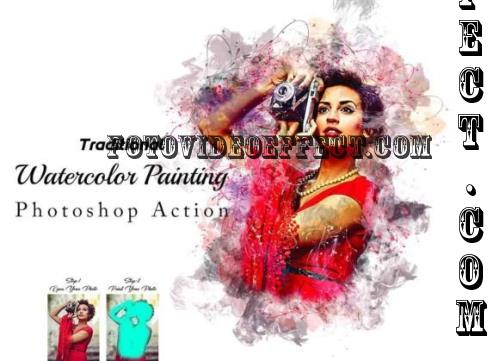 Traditional Watercolor Painting Photoshop Action - 92088956