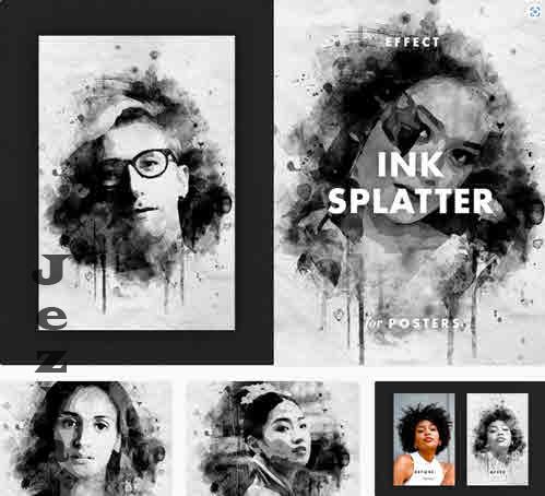 Ink Splatter Effect for Posters - 7520373