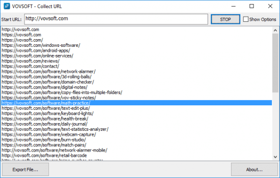 VovSoft Collect URL 3.3.0