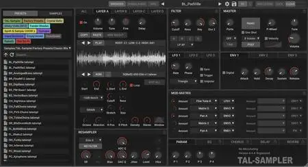 Togu Audio Line TAL–Sampler v4.6.4 (Win/macOS/Linux)