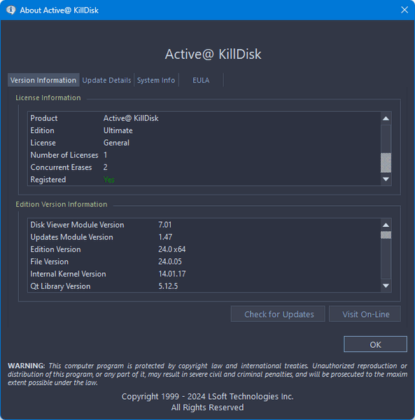 Active KillDisk Ultimate 24.0.5