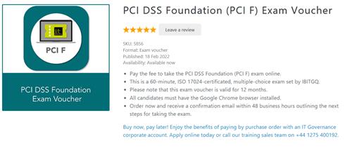 PCI DSS Foundation Training Course