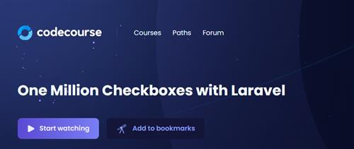 CodeCourse – One Million Checkboxes with Laravel