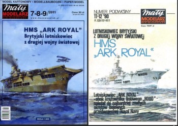   HMS Ark Royal (Maly Modelarz 7-8-9/2011 + 11-12/1990)