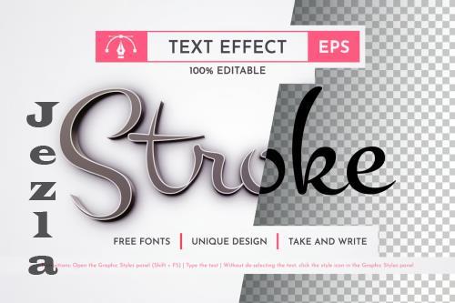 Realistic Stroke Editable Effect - 279120883