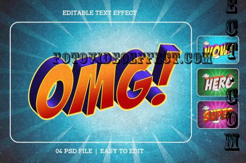 Comic Style Editable Text Effect Set - 3C32MCY