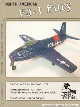  North American FJ-1 Fury (Paper Aviation)