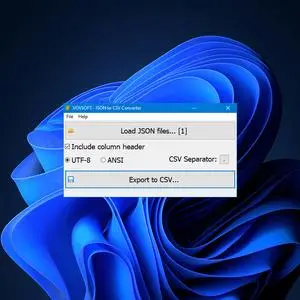 VovSoft JSON to CSV Converter 1.2