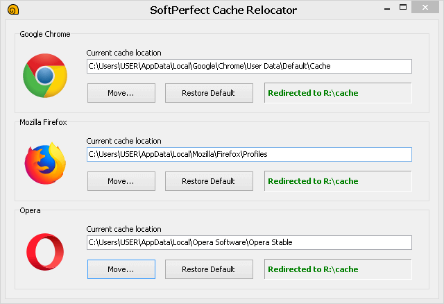 SoftPerfect Cache Relocator 1.8 Multilingual