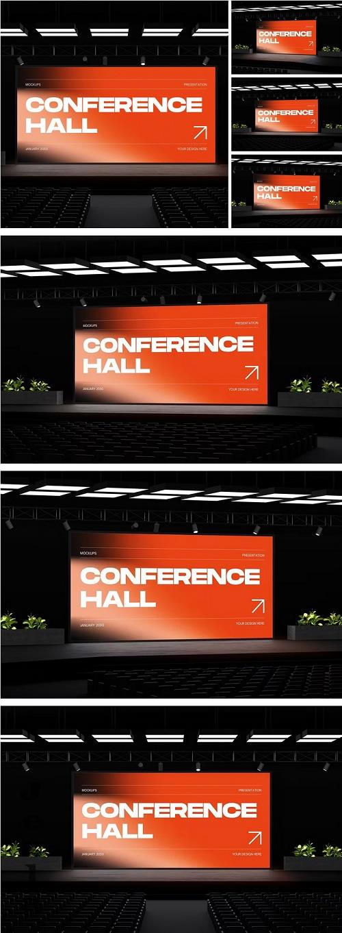 Conference Hall Screen Mockup - X664JFR