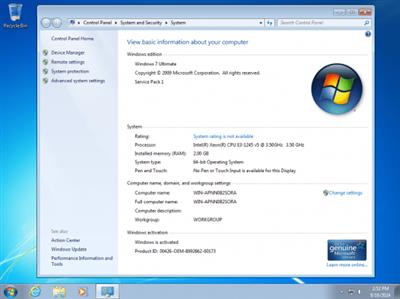 Windows 7 Ultimate SP1 Multilingual Preactivated August  2024