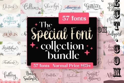 Font Collection Bundle - 57 Premium Fonts