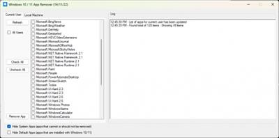 Windows 1011 App Remover  1.6