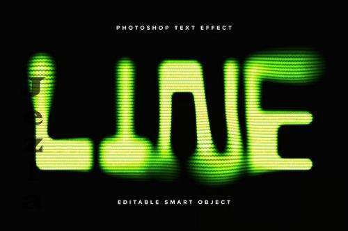 Neon Green Blurry PSD Text Effect  -  NPYEVU3