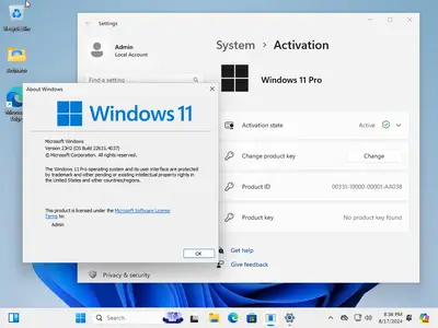Windows 11 Pro 23H2 Build 22631.4037 (No TPM Required) With Office 2021 Pro Plus Multilingual Preactivated August 2024 30706aadae55c4964315e54c6a1fe5ca