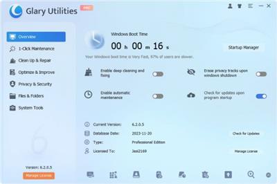 Glary Utilities Pro 6.14.0.18  Multilingual F0bc41385a778c609e2016752245ad05