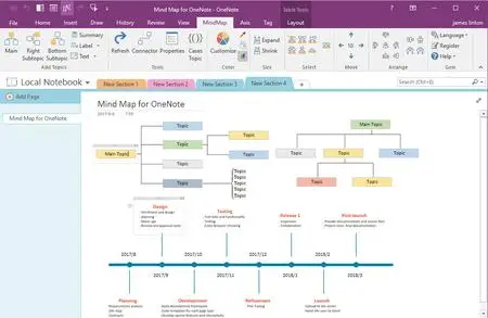 OneNoteGem Mind Map for OneNote 2024 v12.3.0.76